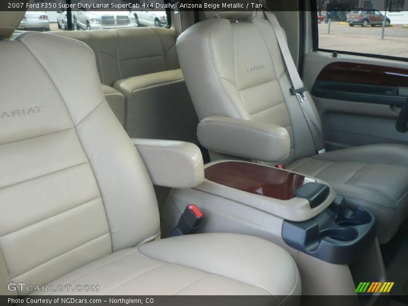 Arizona Beige Metallic / Tan 2007 Ford F350 Super Duty Lariat SuperCab 4x4 Dually
