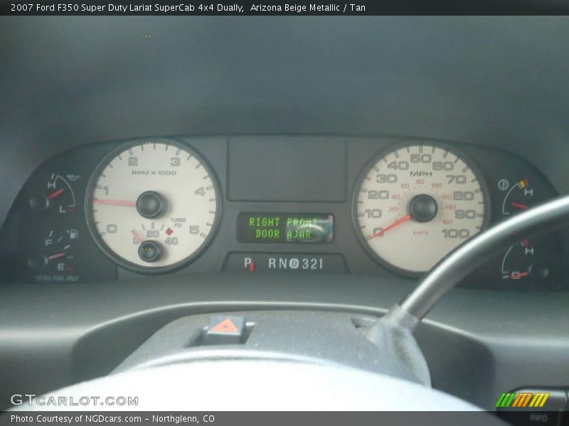 Arizona Beige Metallic / Tan 2007 Ford F350 Super Duty Lariat SuperCab 4x4 Dually