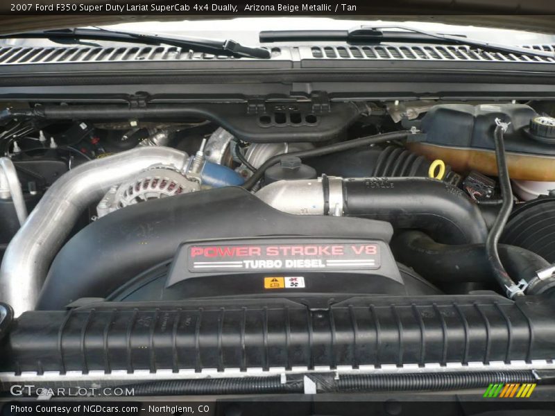 Arizona Beige Metallic / Tan 2007 Ford F350 Super Duty Lariat SuperCab 4x4 Dually