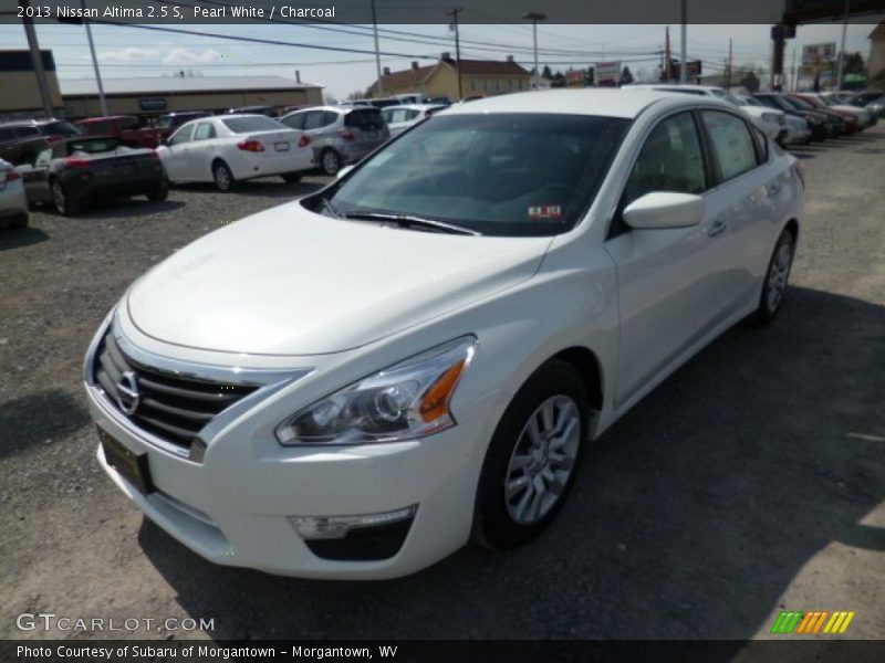 Pearl White / Charcoal 2013 Nissan Altima 2.5 S
