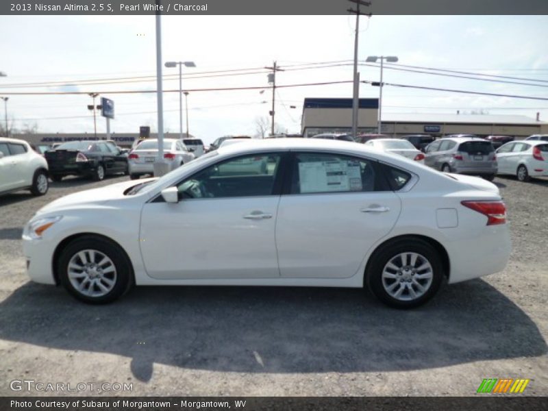 Pearl White / Charcoal 2013 Nissan Altima 2.5 S