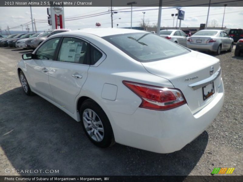 Pearl White / Charcoal 2013 Nissan Altima 2.5 S