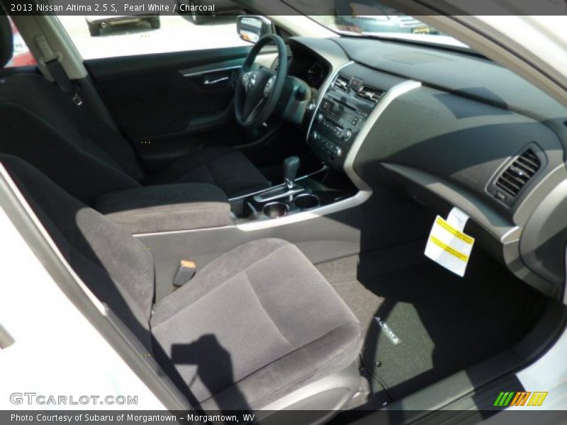 Pearl White / Charcoal 2013 Nissan Altima 2.5 S