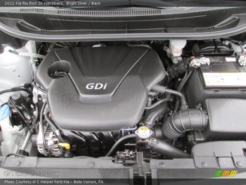  2012 Rio Rio5 SX Hatchback Engine - 1.6 Liter GDi DOHC 16-Valve CVVT 4 Cylinder