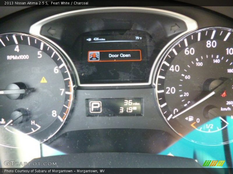 Pearl White / Charcoal 2013 Nissan Altima 2.5 S