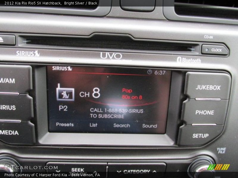 Controls of 2012 Rio Rio5 SX Hatchback