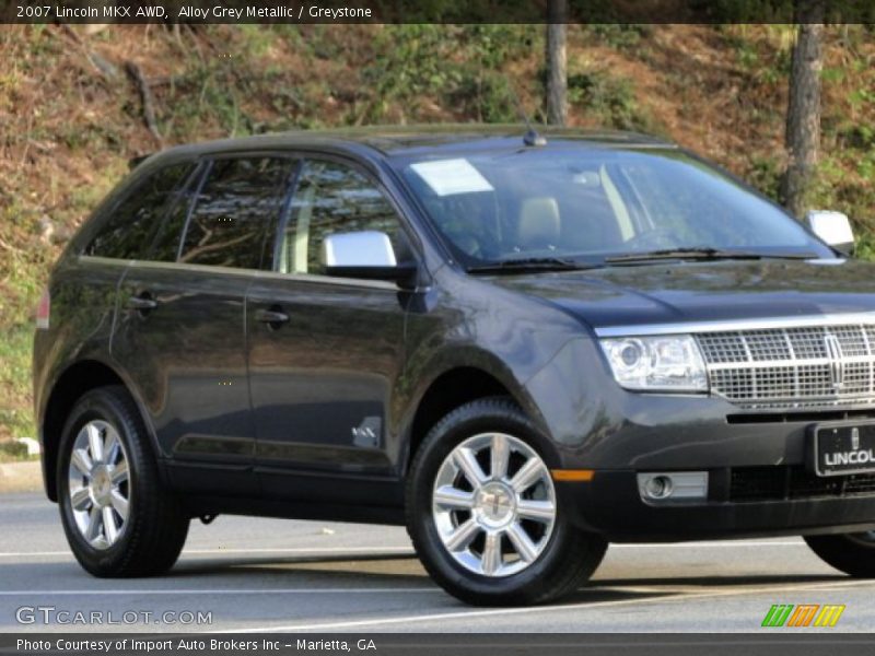 Alloy Grey Metallic / Greystone 2007 Lincoln MKX AWD