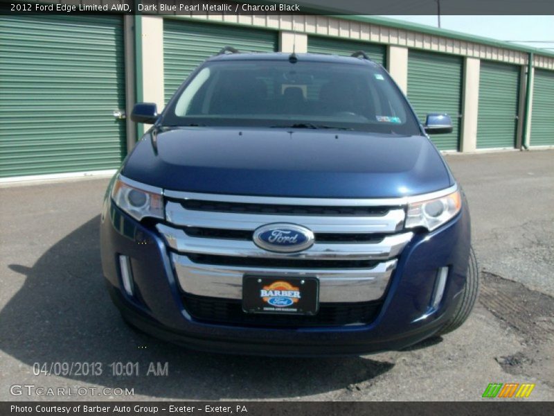 Dark Blue Pearl Metallic / Charcoal Black 2012 Ford Edge Limited AWD