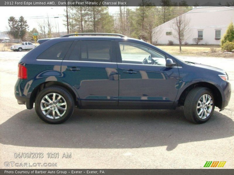 Dark Blue Pearl Metallic / Charcoal Black 2012 Ford Edge Limited AWD