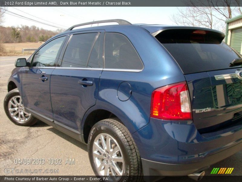 Dark Blue Pearl Metallic / Charcoal Black 2012 Ford Edge Limited AWD