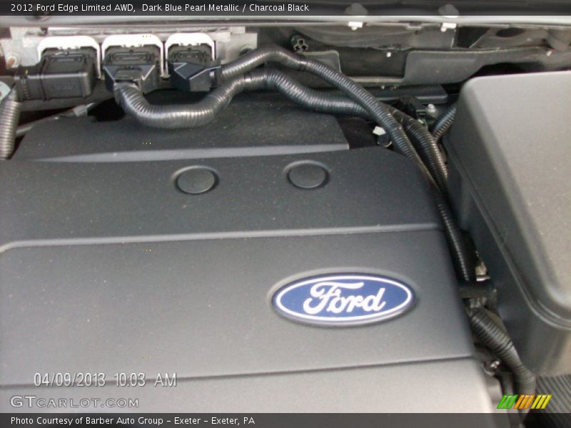 Dark Blue Pearl Metallic / Charcoal Black 2012 Ford Edge Limited AWD