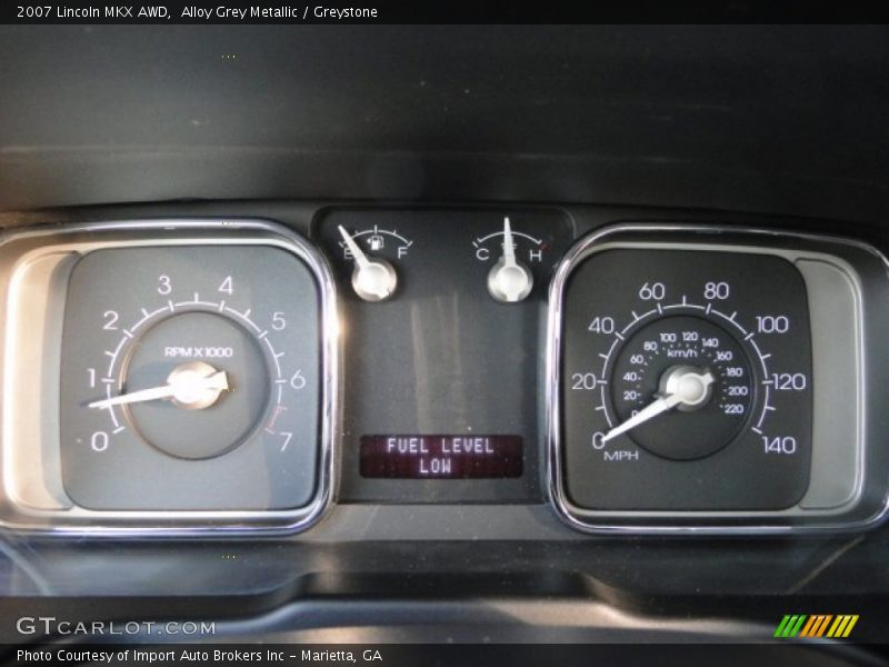  2007 MKX AWD AWD Gauges