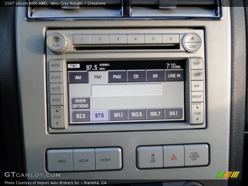 Controls of 2007 MKX AWD