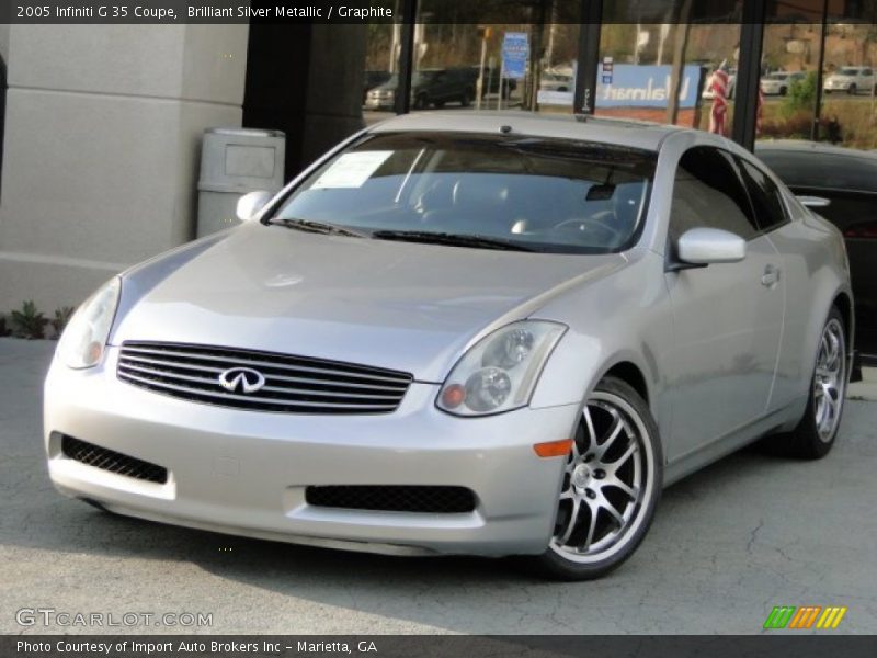 Brilliant Silver Metallic / Graphite 2005 Infiniti G 35 Coupe