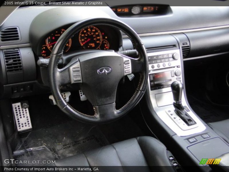 Brilliant Silver Metallic / Graphite 2005 Infiniti G 35 Coupe