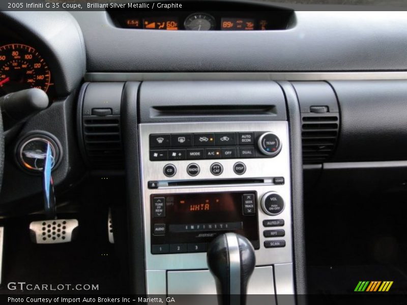 Brilliant Silver Metallic / Graphite 2005 Infiniti G 35 Coupe