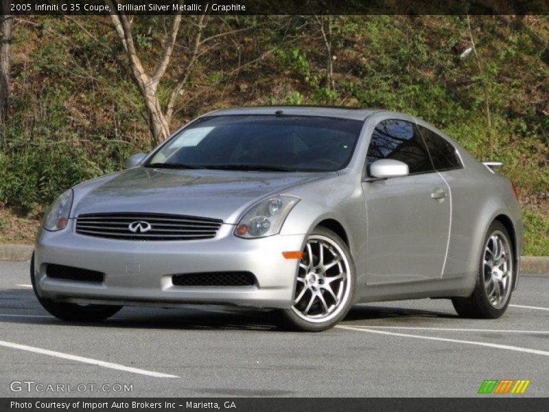 Brilliant Silver Metallic / Graphite 2005 Infiniti G 35 Coupe