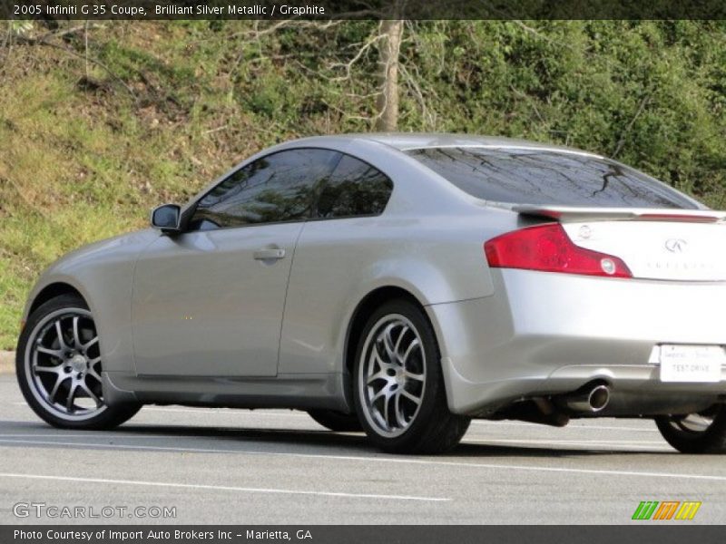 Brilliant Silver Metallic / Graphite 2005 Infiniti G 35 Coupe