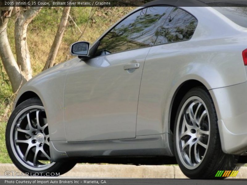 Brilliant Silver Metallic / Graphite 2005 Infiniti G 35 Coupe