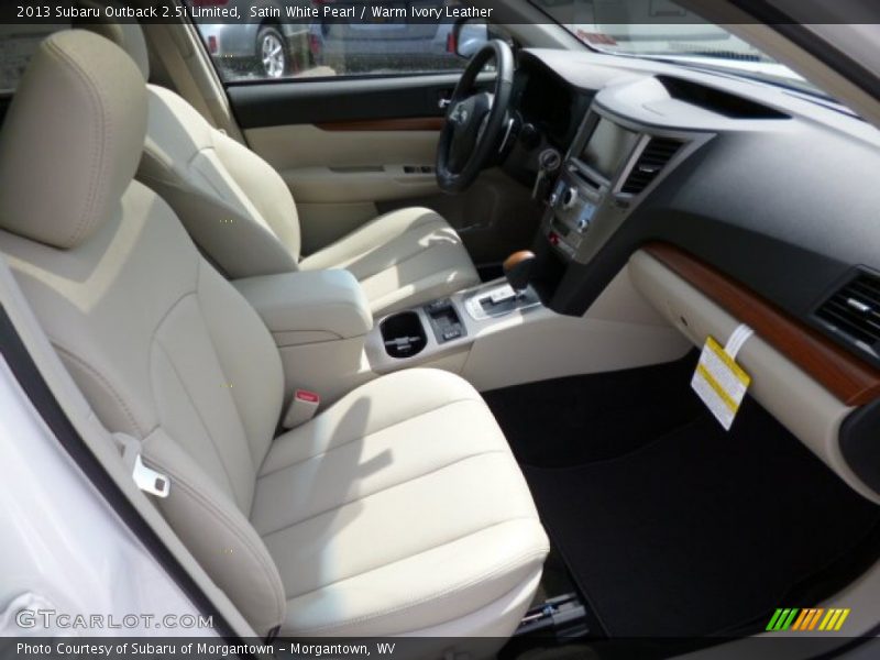 Front Seat of 2013 Outback 2.5i Limited