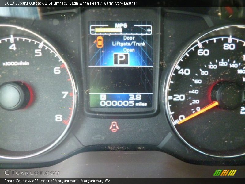 Satin White Pearl / Warm Ivory Leather 2013 Subaru Outback 2.5i Limited