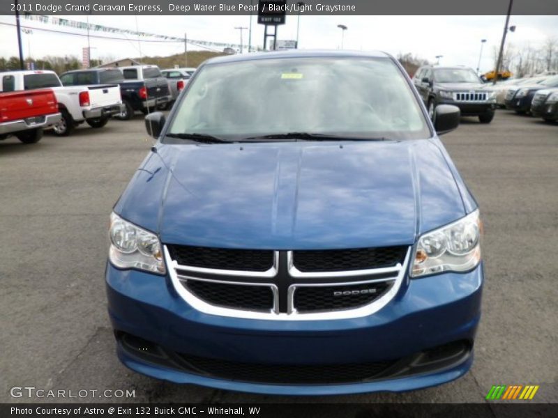 Deep Water Blue Pearl / Black/Light Graystone 2011 Dodge Grand Caravan Express