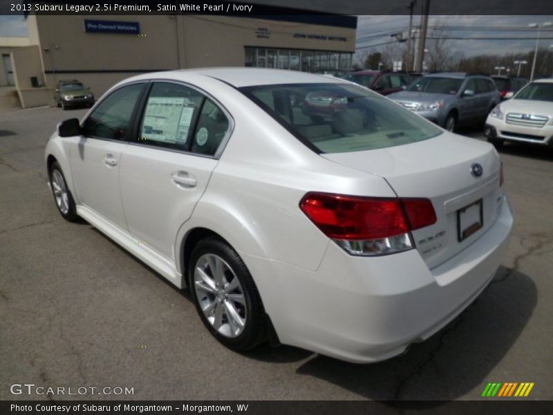 Satin White Pearl / Ivory 2013 Subaru Legacy 2.5i Premium