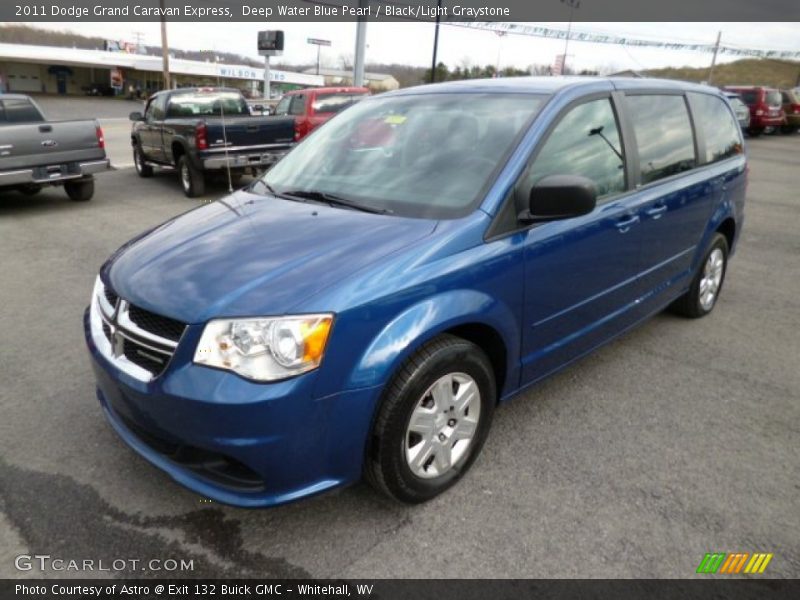 Deep Water Blue Pearl / Black/Light Graystone 2011 Dodge Grand Caravan Express