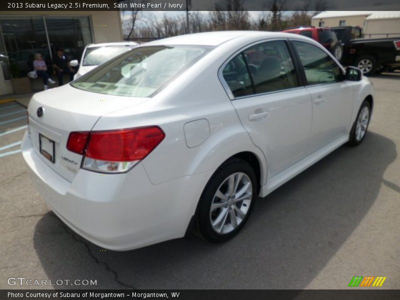 Satin White Pearl / Ivory 2013 Subaru Legacy 2.5i Premium