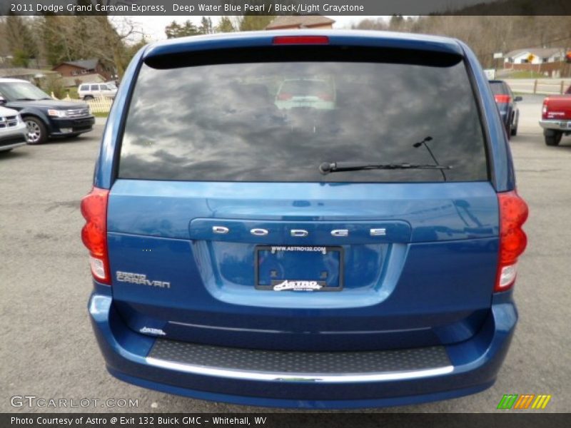 Deep Water Blue Pearl / Black/Light Graystone 2011 Dodge Grand Caravan Express