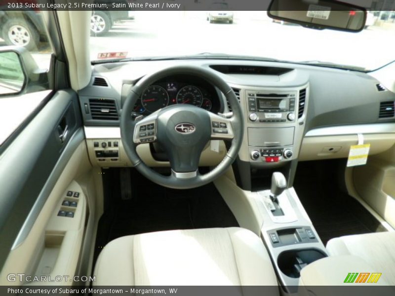 Satin White Pearl / Ivory 2013 Subaru Legacy 2.5i Premium