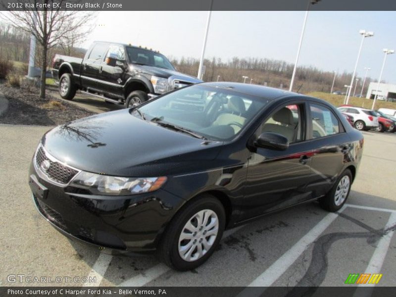 Ebony Black / Stone 2012 Kia Forte EX
