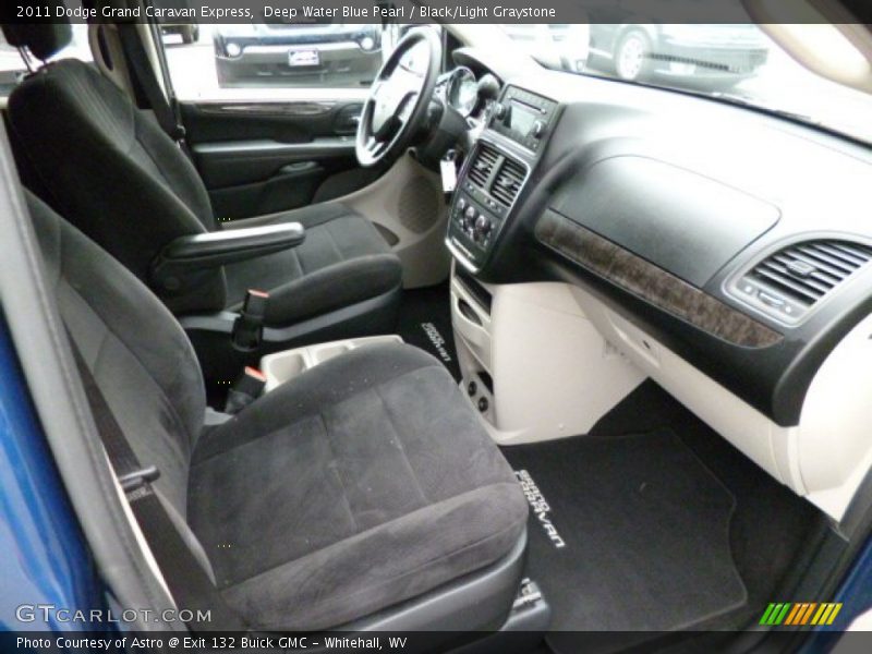 Deep Water Blue Pearl / Black/Light Graystone 2011 Dodge Grand Caravan Express