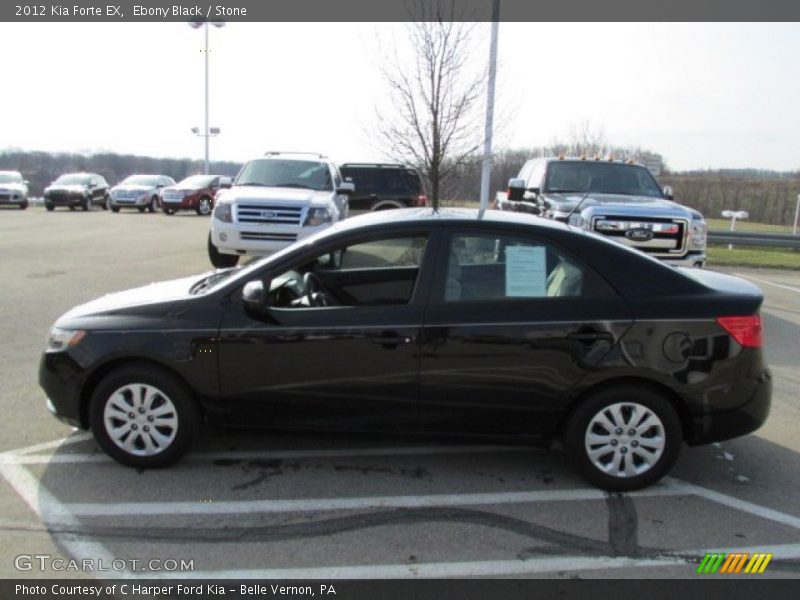 Ebony Black / Stone 2012 Kia Forte EX