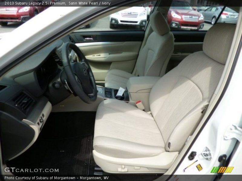 Satin White Pearl / Ivory 2013 Subaru Legacy 2.5i Premium