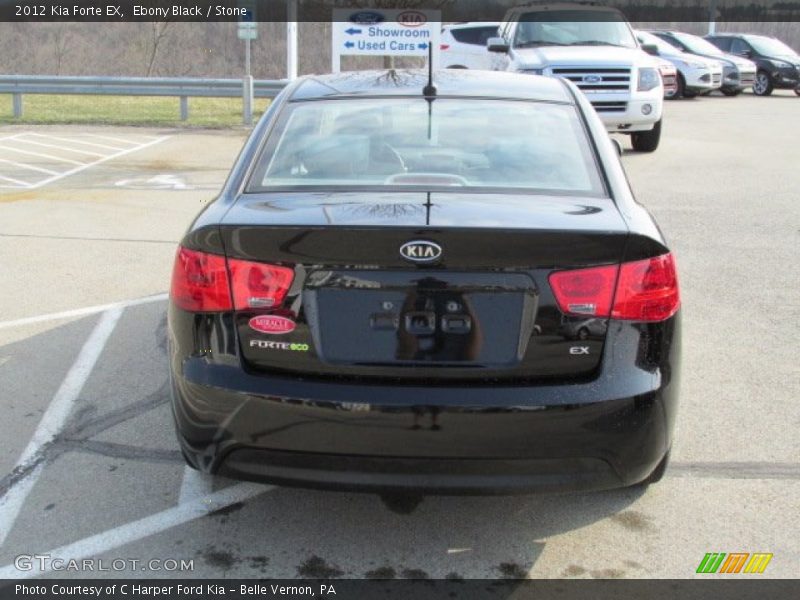 Ebony Black / Stone 2012 Kia Forte EX