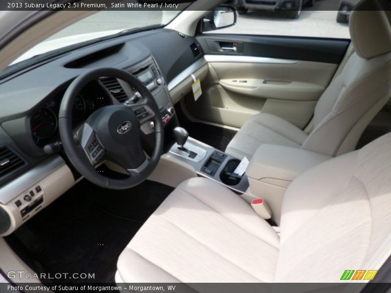 Satin White Pearl / Ivory 2013 Subaru Legacy 2.5i Premium