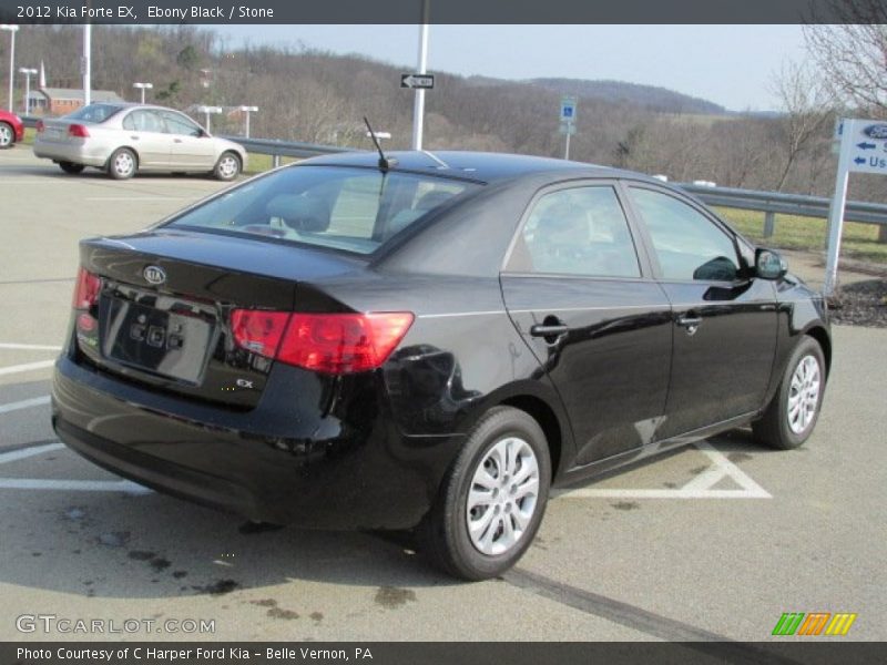 Ebony Black / Stone 2012 Kia Forte EX