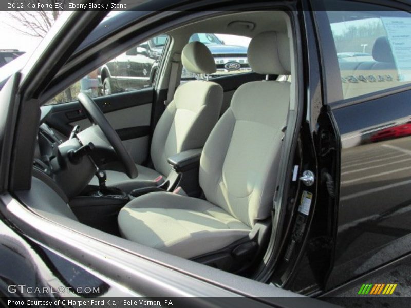Ebony Black / Stone 2012 Kia Forte EX