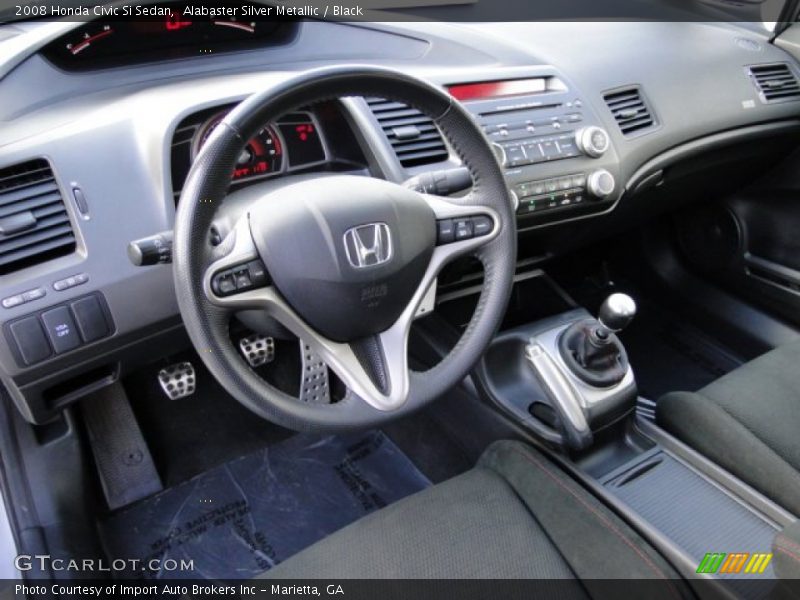  2008 Civic Si Sedan Black Interior