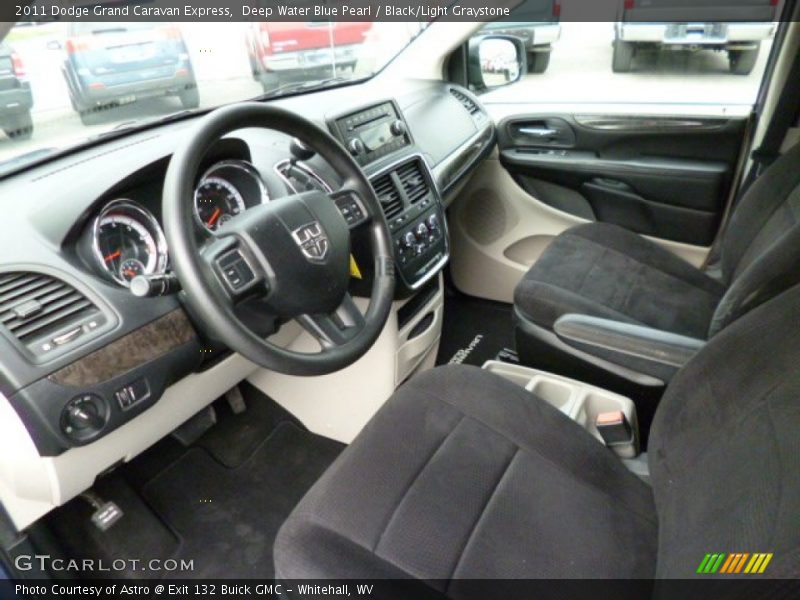 Deep Water Blue Pearl / Black/Light Graystone 2011 Dodge Grand Caravan Express