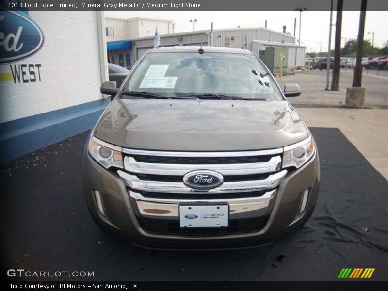 Mineral Gray Metallic / Medium Light Stone 2013 Ford Edge Limited