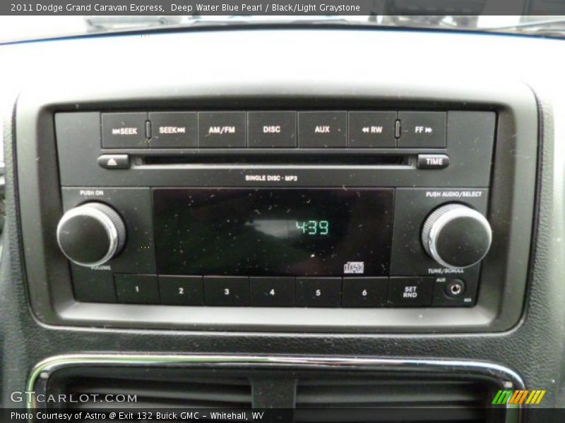 Deep Water Blue Pearl / Black/Light Graystone 2011 Dodge Grand Caravan Express