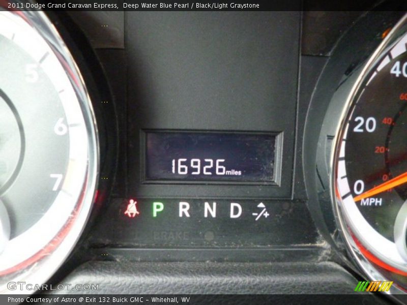 Deep Water Blue Pearl / Black/Light Graystone 2011 Dodge Grand Caravan Express