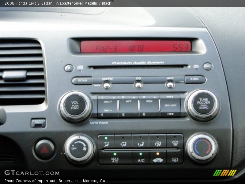 Audio System of 2008 Civic Si Sedan