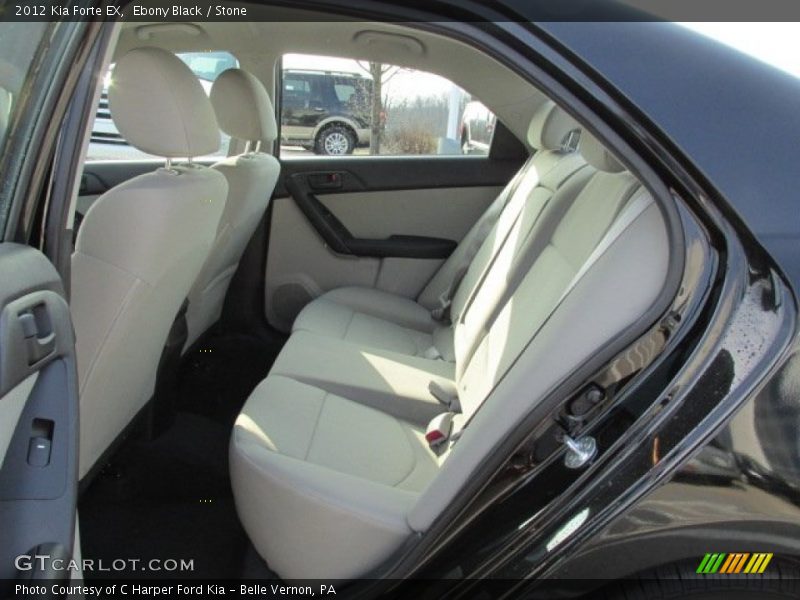 Ebony Black / Stone 2012 Kia Forte EX