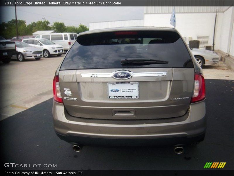 Mineral Gray Metallic / Medium Light Stone 2013 Ford Edge Limited