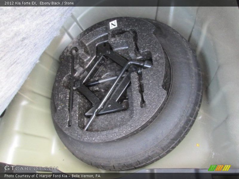 Ebony Black / Stone 2012 Kia Forte EX