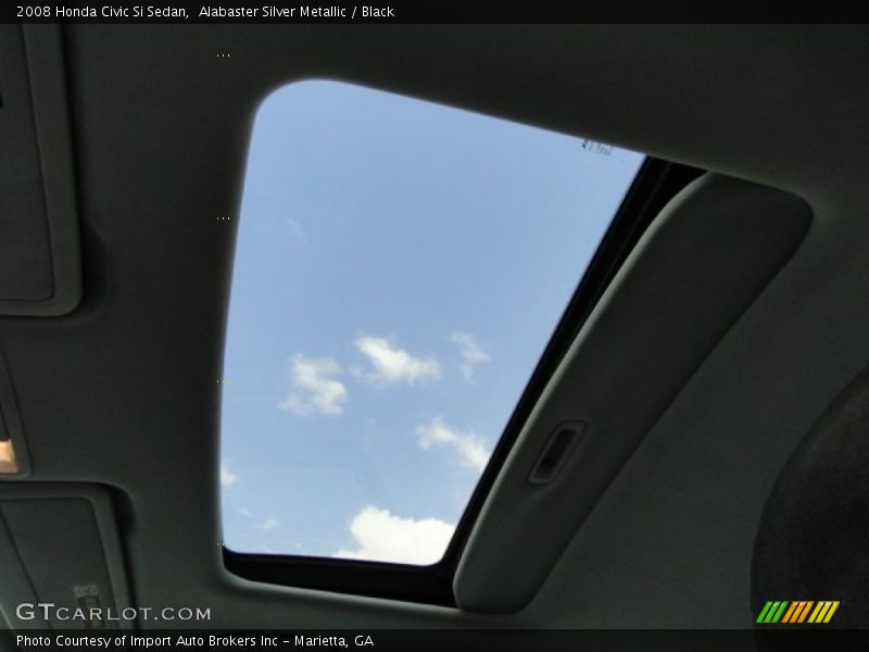 Alabaster Silver Metallic / Black 2008 Honda Civic Si Sedan