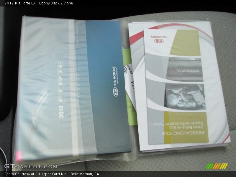 Ebony Black / Stone 2012 Kia Forte EX